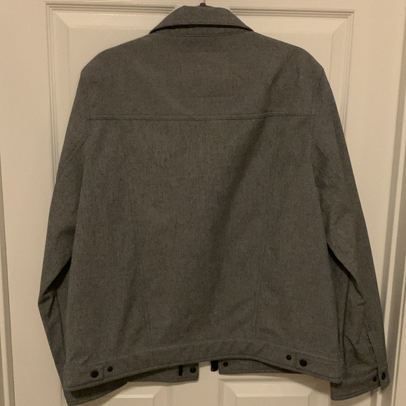 Levi’s Mens Zip-up Snap Jacket Gray Space Dye Lightly Lined size L - Picture 6 of 6